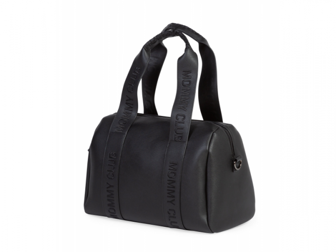 Childhome Přebalovací taška Mommy Club Signature Vegan Leather Black