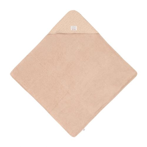 Lässig Osuška Muslin/Terry Hooded Towel dots peach rose