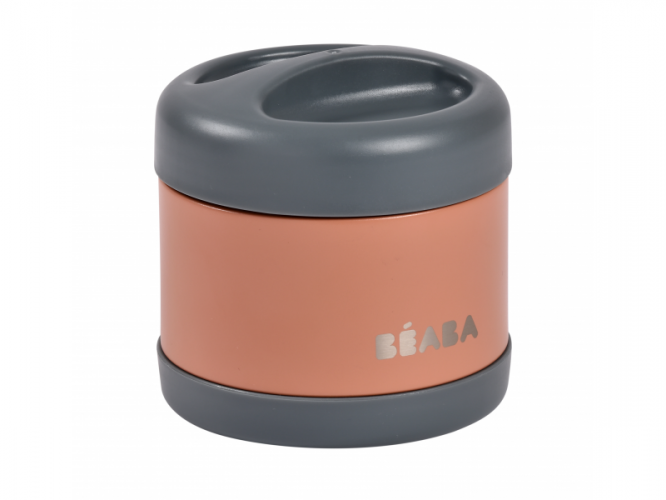 Beaba Termoska na jídlo 500ml Mineral Grey / Terracotta