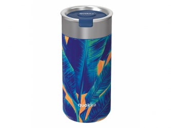 Quokka Nerezový termohrnek se sítkem Boost Blue Jungle 400 ml