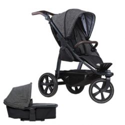 Kočárek TFK Set Mono2 combi push chair-air chamber wheel 2024 prem. anthracite