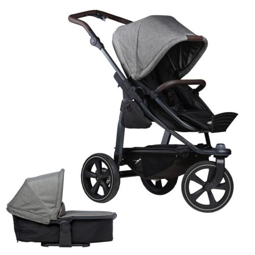 Kočárek TFK Set Mono2 combi push chair-air chamber wheel 2024 prem. grey