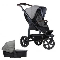 Kočárek TFK Set Mono2 combi push chair-air chamber wheel 2024 prem. grey