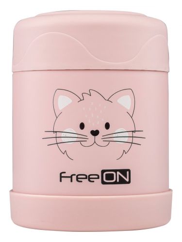 FREEON Termoska na jídlo 350 ml Kitty Pink