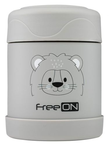 FREEON Termoska na jídlo 350 ml Lion Gray