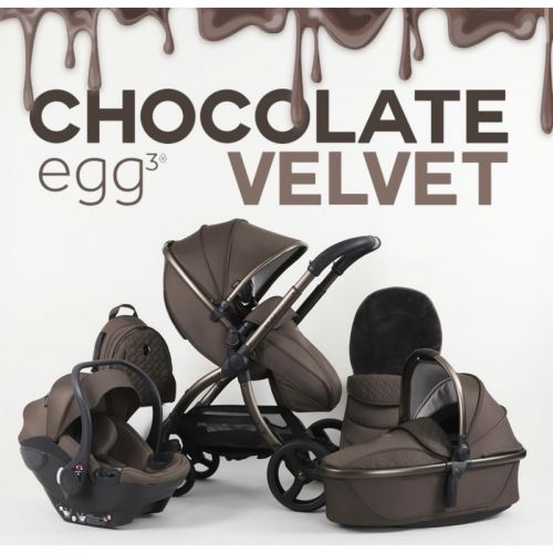 Kočárek BabyStyle Egg3 set 8 v 1 - Chocolate Velvet - Special Edition 2025