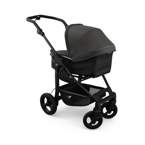 Kočárek TFK Mono4 combi pushchair - air chamber wheel unit anthracite with red highlights