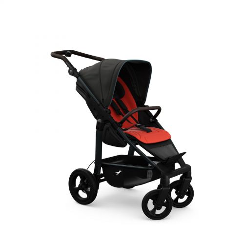 Kočárek TFK Mono4 Stroller seat - air chamber wheel unit Anthracite with red highlights