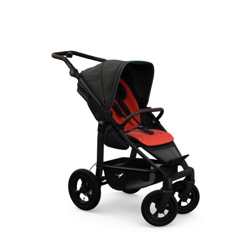 Kočárek TFK Mono4 Stroller seat - air wheel unit Anthracite with red highlights