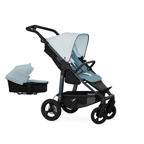 Kočárek TFK Mono4 SET combi pushchair + stroller seat - air chamber wheel unit Blue dual color