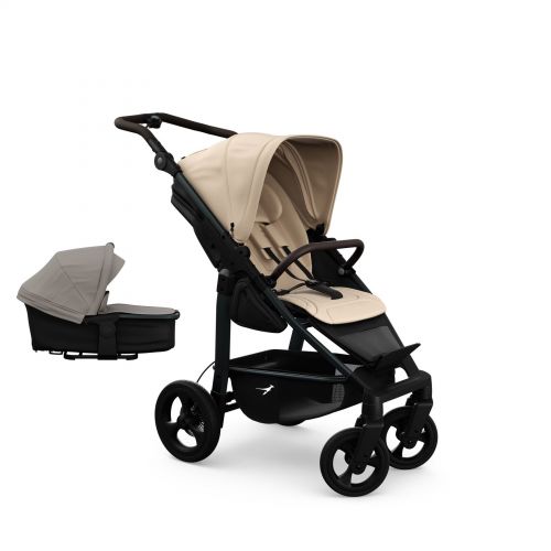 Kočárek TFK Mono4 SET combi pushchair + stroller seat - air chamber wheel unit Sand