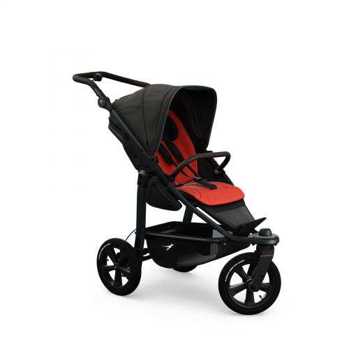 Kočárek TFK Mono3 stroller - air wheel unit Anthracite with red highlights