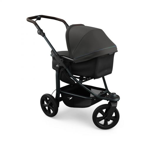 Kočárek TFK Mono3 combi pushchair - air chamber wheel unit anthracite with red highlights