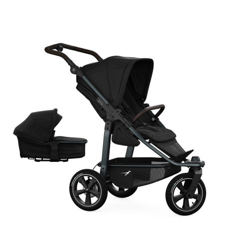 Kočárek TFK Mono3 SET combi pushchair + stroller seat - air wheel unit Black