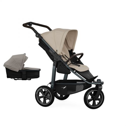 Kočárek TFK Mono3 SET combi pushchair + stroller seat - air wheel unit Sand