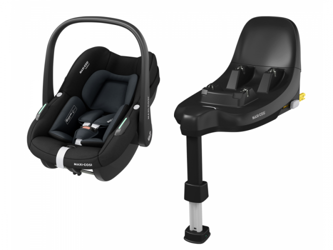 Autosedačka Maxi-Cosi Pebble S autosedačka Tonal Black + základna FamilyFix S