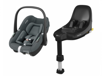 Autosedačka Maxi-Cosi Pebble S autosedačka Tonal Graphite + základna FamilyFix S