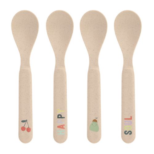 Lässig Lžičky Spoon Set PP/Cellulose Happy Fruits cherry