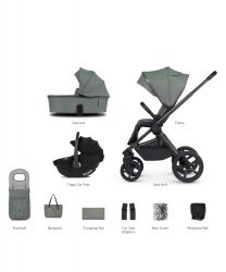 Kočárek Venicci Upline 2 Aloe + autosedačka Venicci Tiago