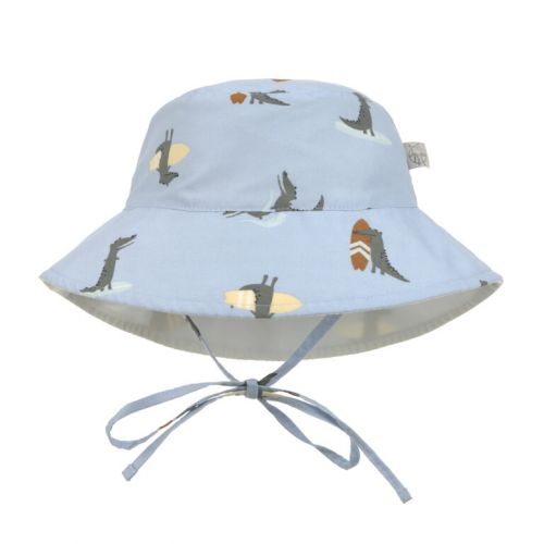 Sun Protection Bucket Hat crocodile sky blue 07-18 mo.