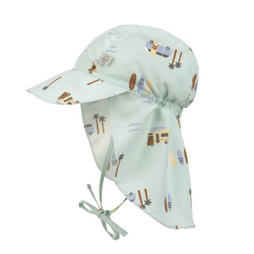 Sun Protection Flap Hat camper sea foam 07-18 mo.