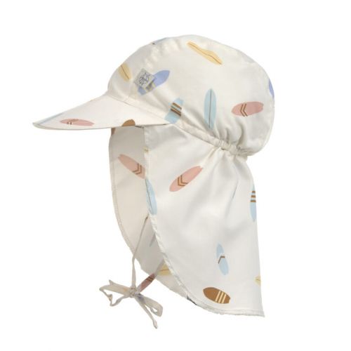 Sun Protection Flap Hat surfboards sea salt 19-36 mo.