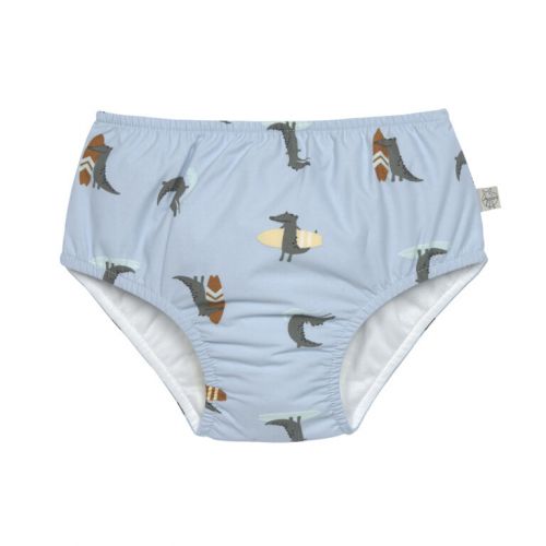 Swim Diaper crocodile sky blue 07-12 mo.