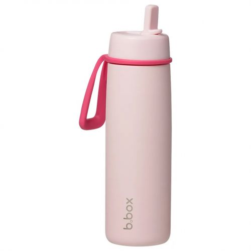 b.box Nerezová termoláhev s brčkem 690 ml pink paradise