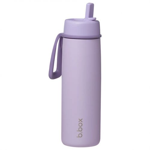 b.box Nerezová termoláhev s brčkem 690 ml lilac love