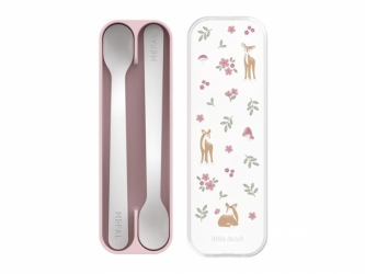 Little Dutch Lžičky 2 ks s pouzdrem Fairy Garden