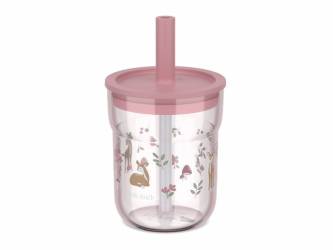 Little Dutch Kelímek s brčkem 250 ml Fairy Garden