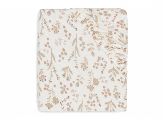 Jollein Prostěradlo napínací 40/50 x 80/90 cm Bloomy