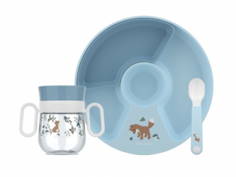 Little Dutch Dětská jídelní sada 3-dílná Forest Friends
