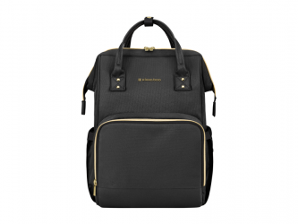 KikkaBoo Přebalovací batoh Siena Black & Gold