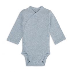 LODGER Body s dlouhým rukávem Melange Blue Fogg vel. 56