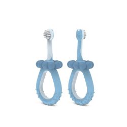 Suavinex Dětský kartáček na zoubky BABY 0-2 let modrý