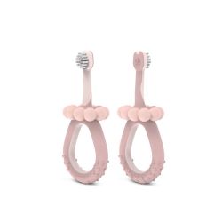 Suavinex Dětský kartáček na zoubky BABY 0-2 let růžový