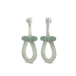 Suavinex Dětský kartáček na zoubky BABY 0-2 let zelený