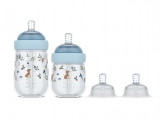 Little Dutch Kojenecké láhve 165 ml + 240 ml + 2 savičky Forest Friends