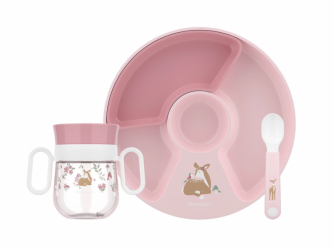 Little Dutch Dětská jídelní sada 3-dílná Fairy Garden