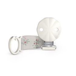 Suavinex Klip na dudlík se stuhou POETRY růžový