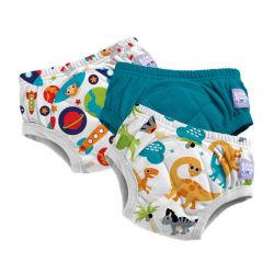 Bambino Mio Učící plenky 3-4 roky 3 balení, combo teal