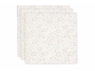 Jollein Pleny 3 ks 70x70 cm Elephant Tales