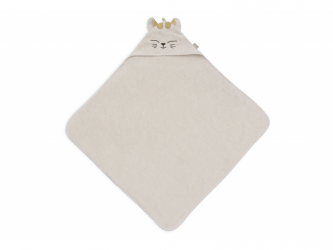 Jollein Osuška s kapucí froté 75x75cm kočička Charlie