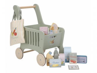 Little Dutch Nákupní vozík s doplňky dřevěný
