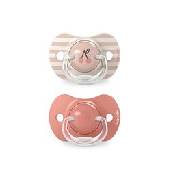 Suavinex Dudlík SX PRO fyziologický BIRDIES +18m 2 ks růžový