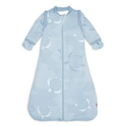 LODGER Spací pytel s rukávy Matcha Blue Fogg vel. 50/62