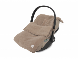 Jollein Fusak do autosedačky Cloudy Rib Milky Coffee