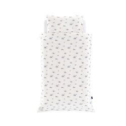 TRÄUMELAND Povlečení Jersey 100/135 + 40/60 Little Farm Blau