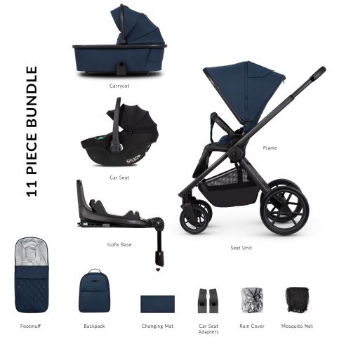 Kočárek Venicci Tinum Edge Ocean + autosedačka Venicci Tiago + Isofix base 360° Tiago